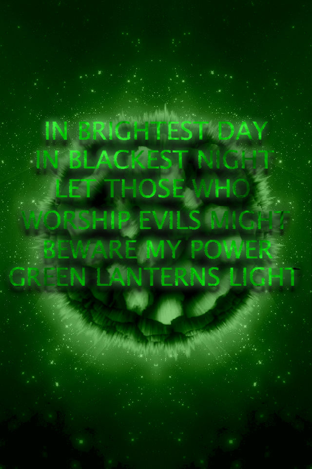 Green Lantern Oath Space Themed background by KalEl7 on