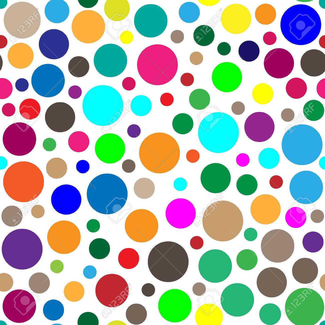 Circles With Different Colors That Create The Background Stock