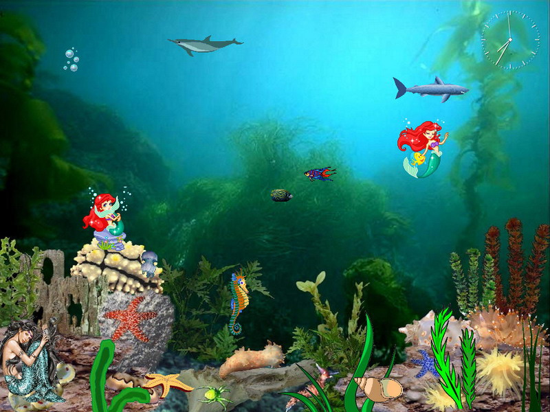 Funny Screensaver Mermaids Kingdom Fullscreensavers