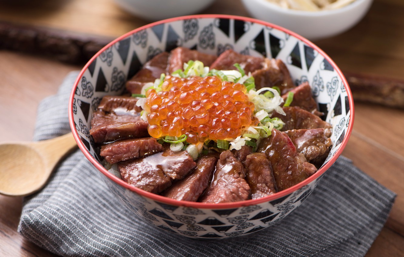 Wallpaper Greens Food Caviar Meat Image For Desktop Section