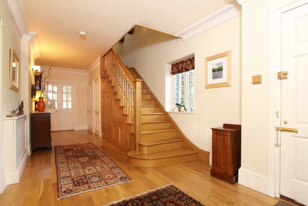 Of Beige Orange Entrance Hall With Staircase Stairs