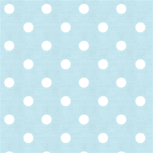 Mist And White Polka Dot Fabric By The Yard Blue Carousel