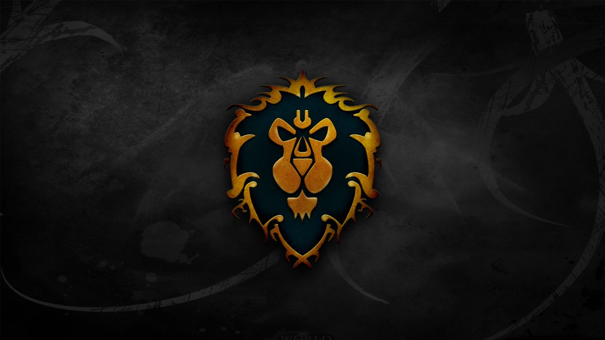 World Of Warcraft Crest Lions Alliance Wallpaper