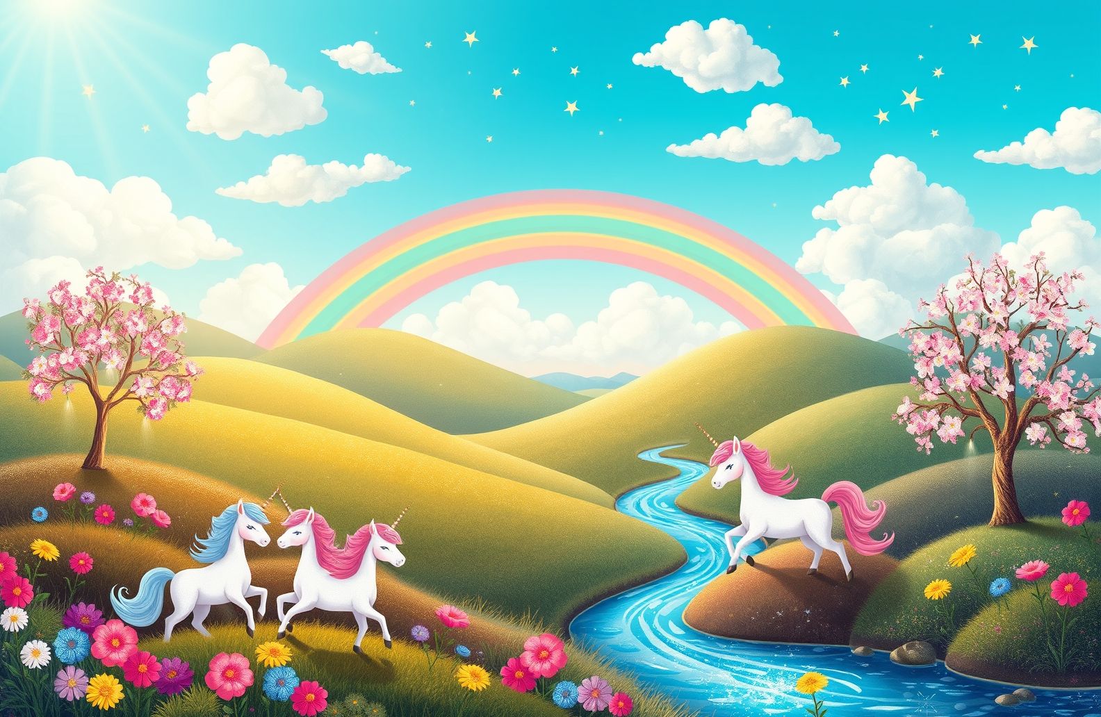 Unicorns Background