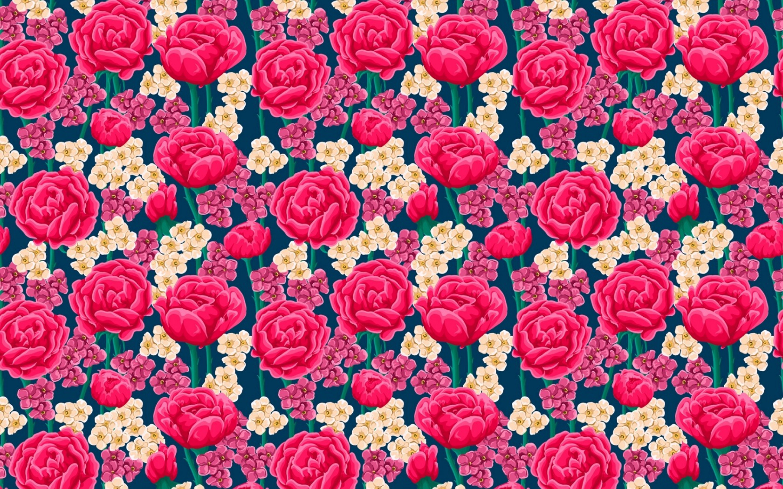  Rose Pattern Texture Flowers Vector Design Wallpaper WallpapersByte