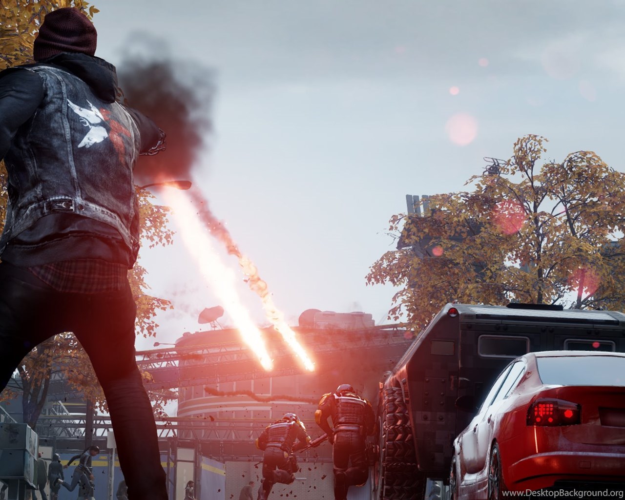 Wallpaper Ghostrobo Infamous Second Son Desktop Background