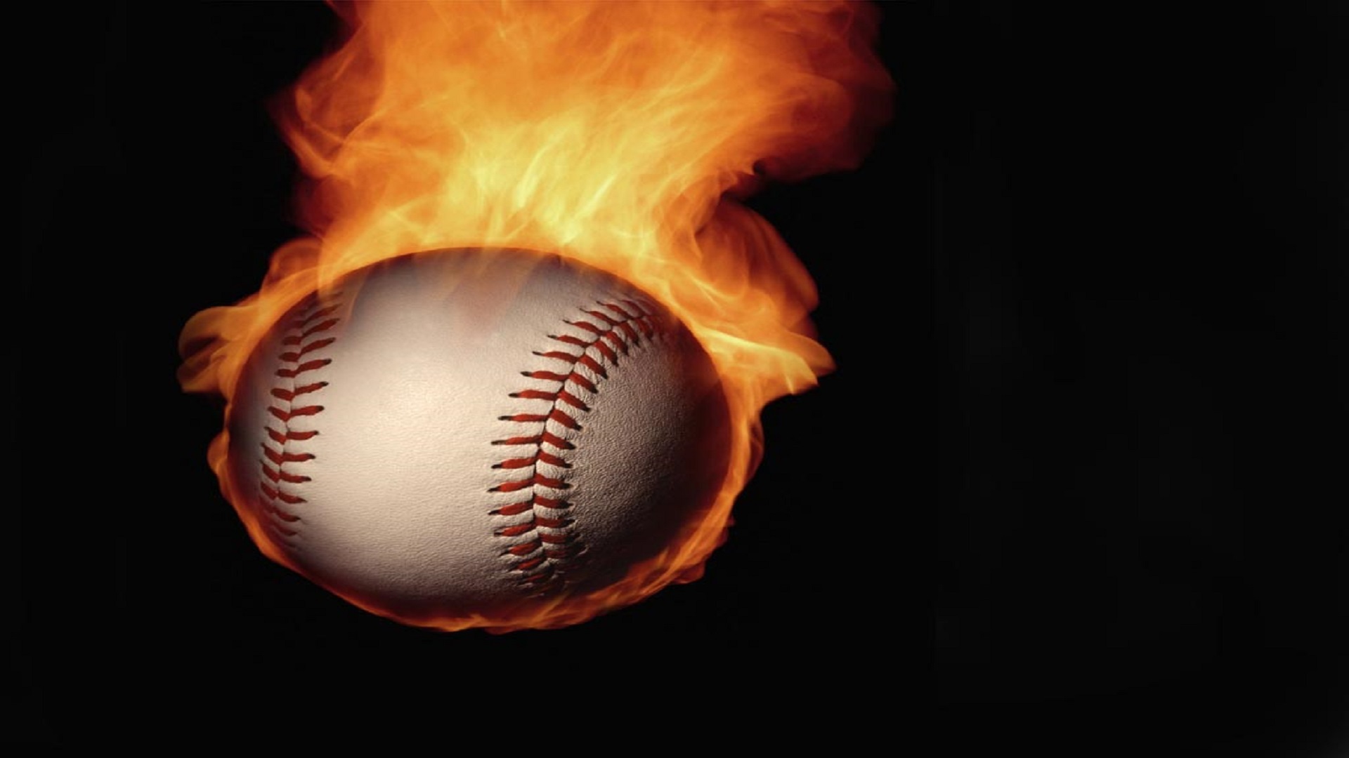 Fire Baseball Background Image HD Wallpaper