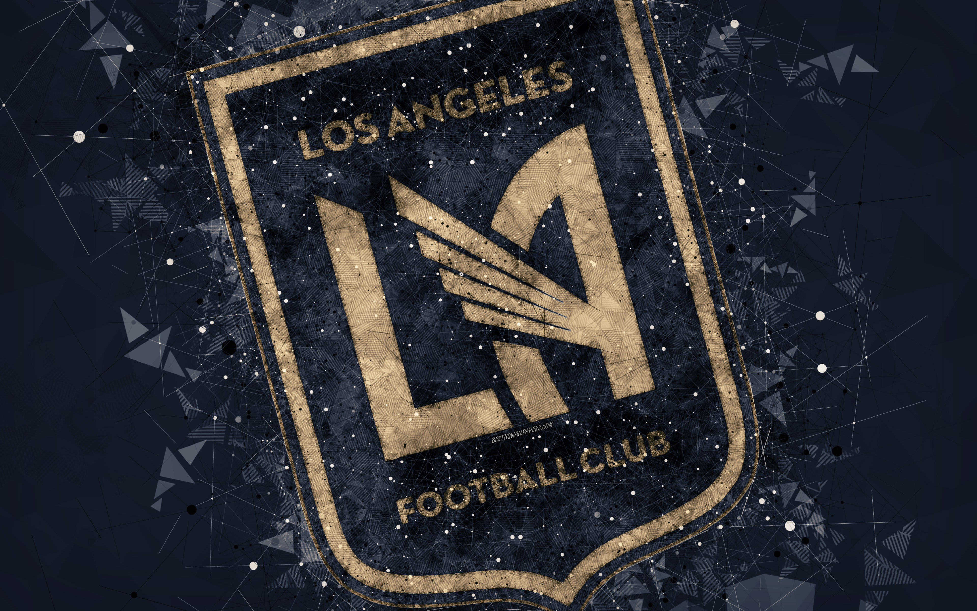 Wallpaper Los Angeles Fc 4k American Soccer Club Logo