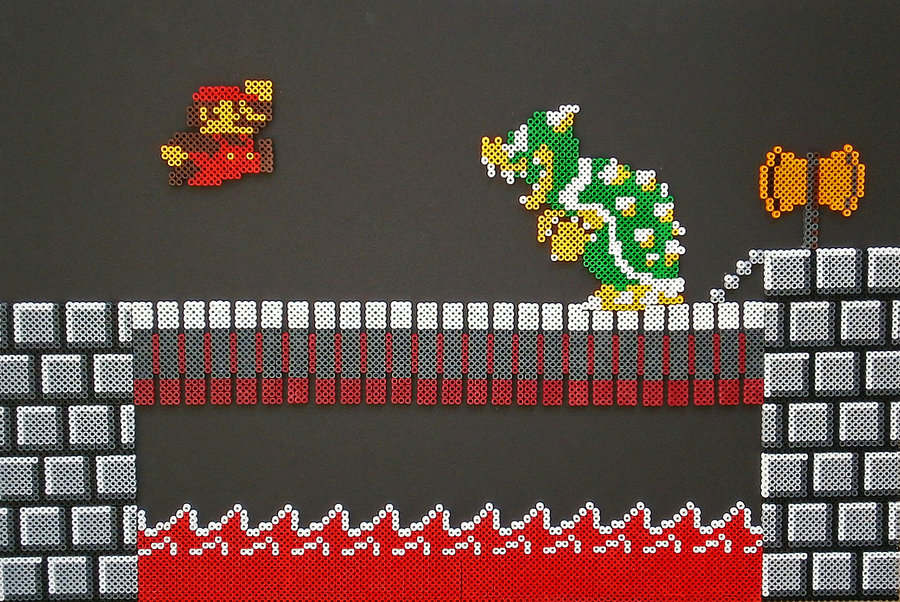 Mario Vs Bowser By Lazlotitan