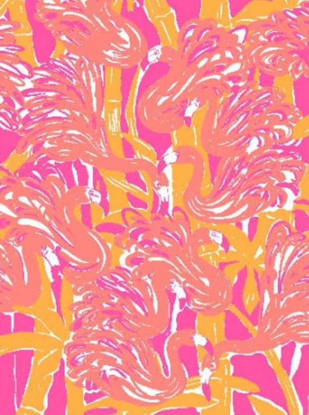 lilly pulitzer flamingo wallpaper