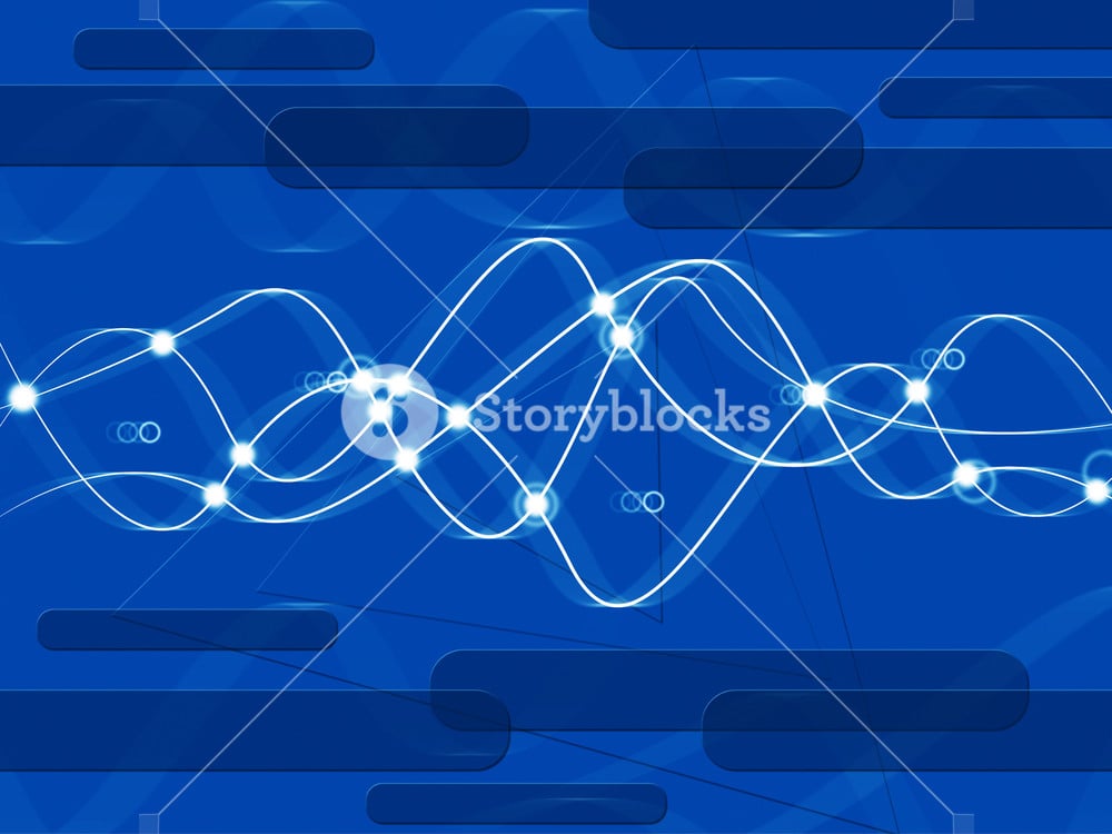 Blue Double Helix Background Showing DNA and Anatomy Royalty Free