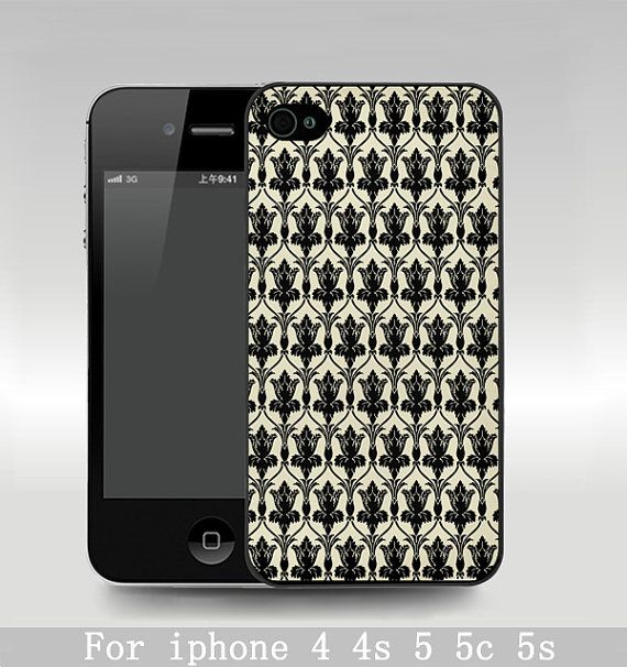 Sherlock Holmers Smile Damask iPhone Case 5s 5c