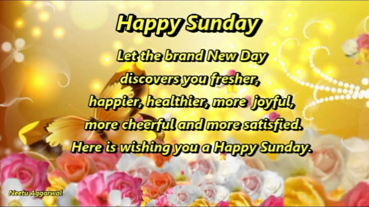 Happy Sunday Wishes Greetings E Card Wallpaper Whatsapp Video