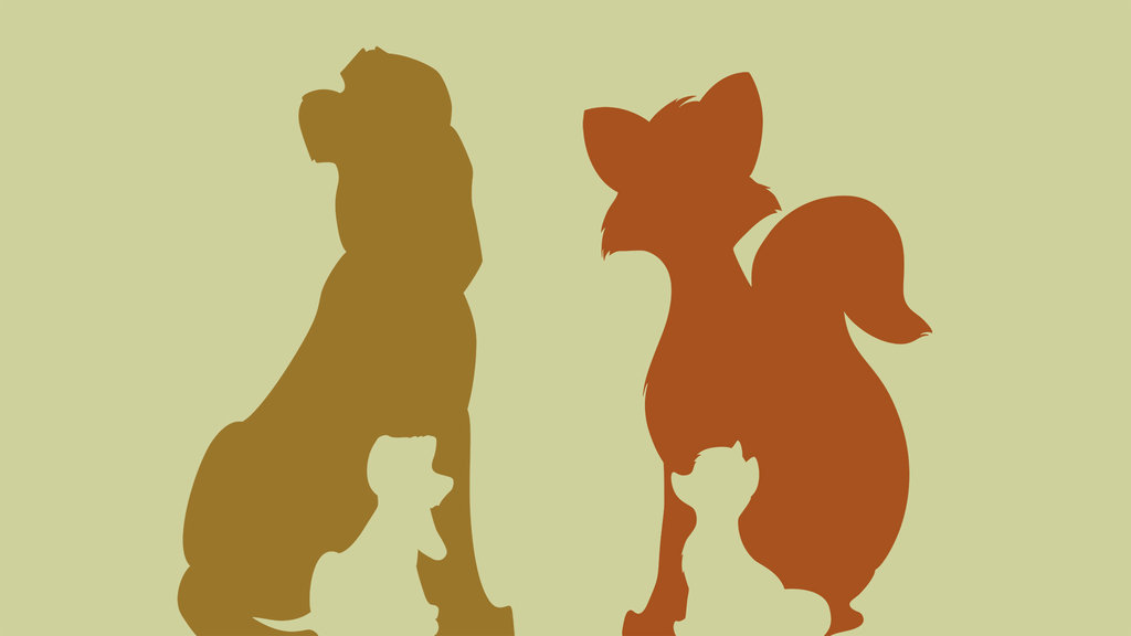 The Fox and the Hound Wallpaper by Citron  Vert