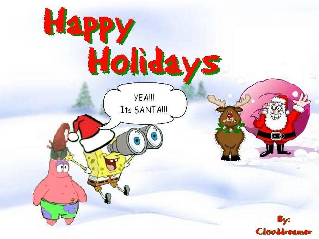 Spongebob Christmas Wallpaper HD In Cartoons Imageci