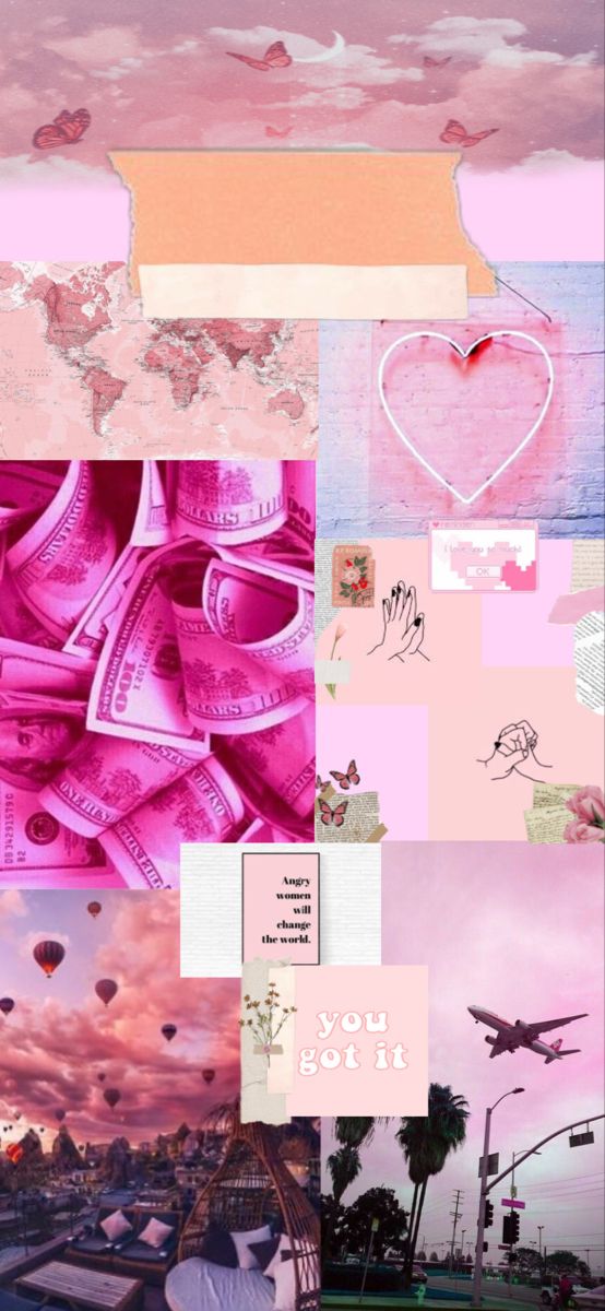Pink Aesthetic Manifestation Wallpaper
