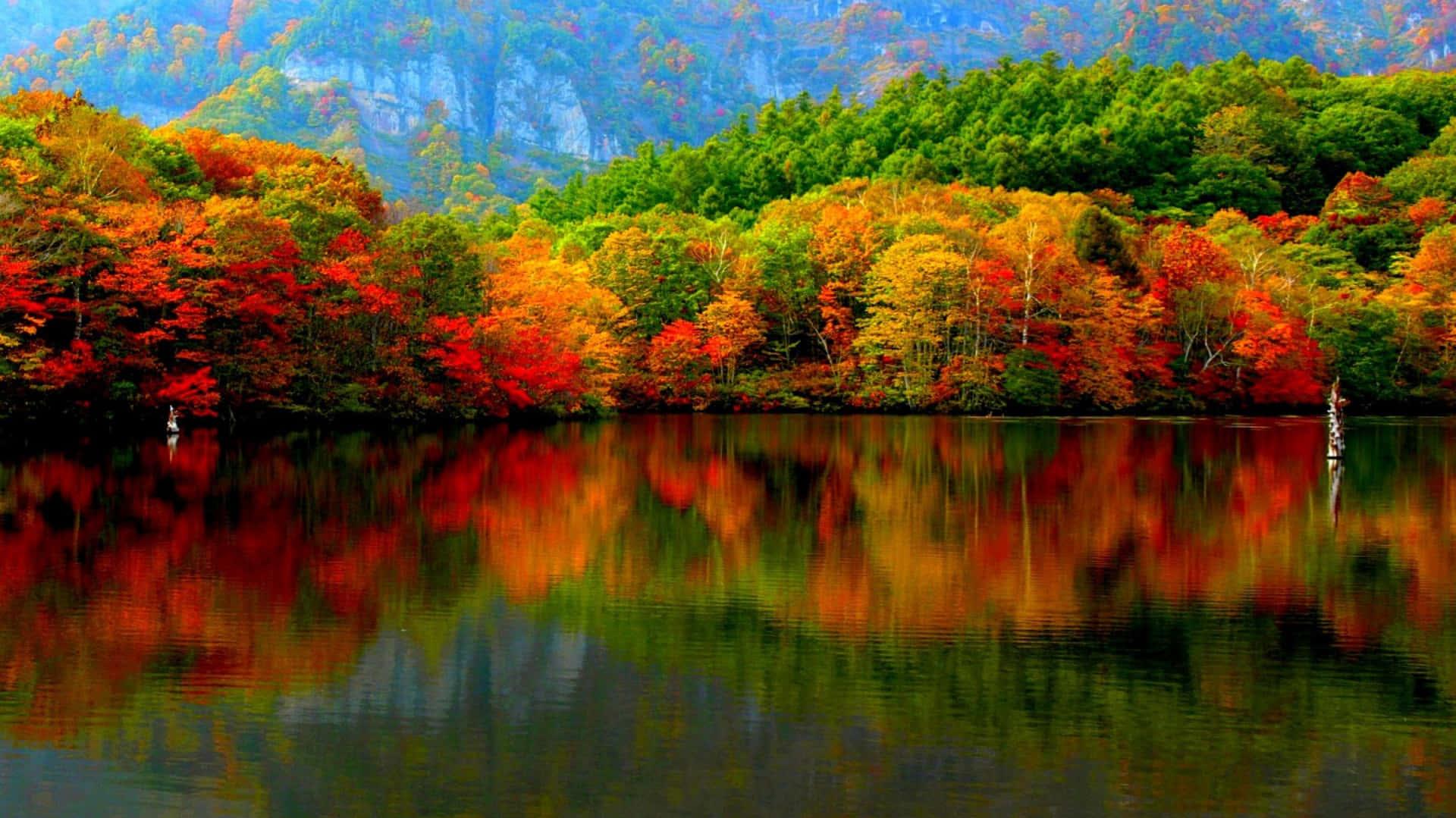 A Of Stunning Autumnal Landscape Wallpaper