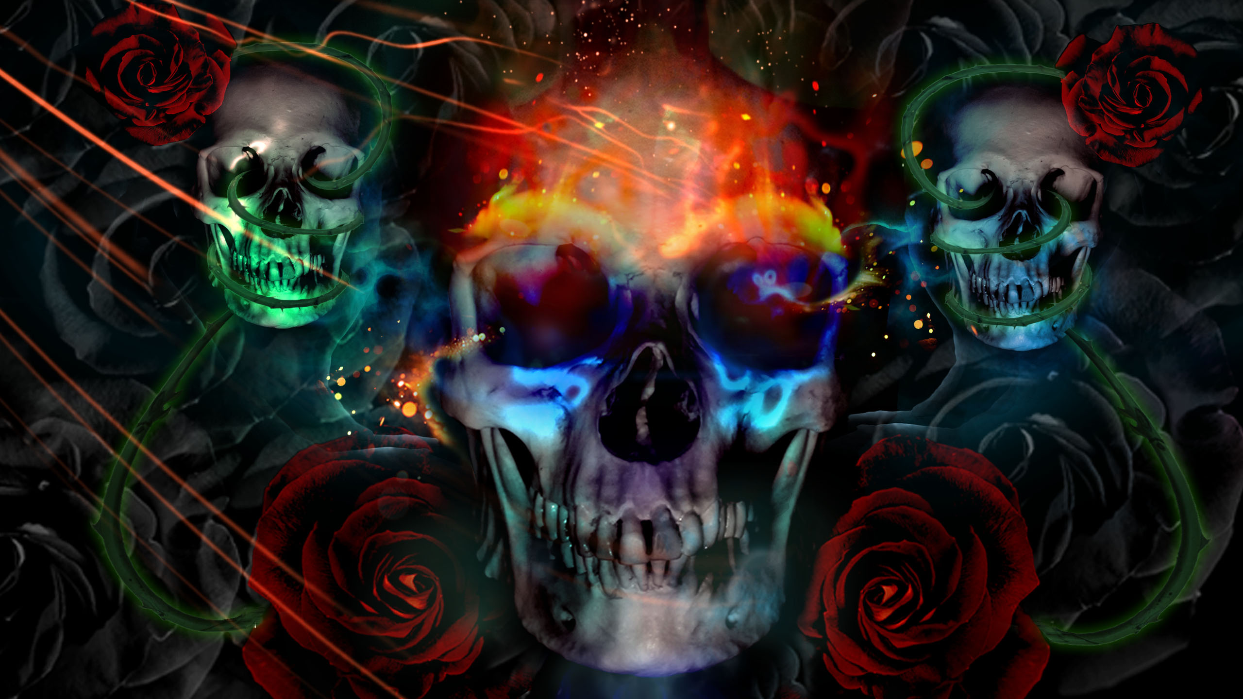 Desktop Background Wallpaper Skulls Hd