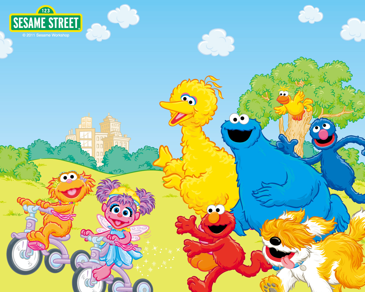 Pics Photos Related Pictures Sesame Street Background 1280x1024.