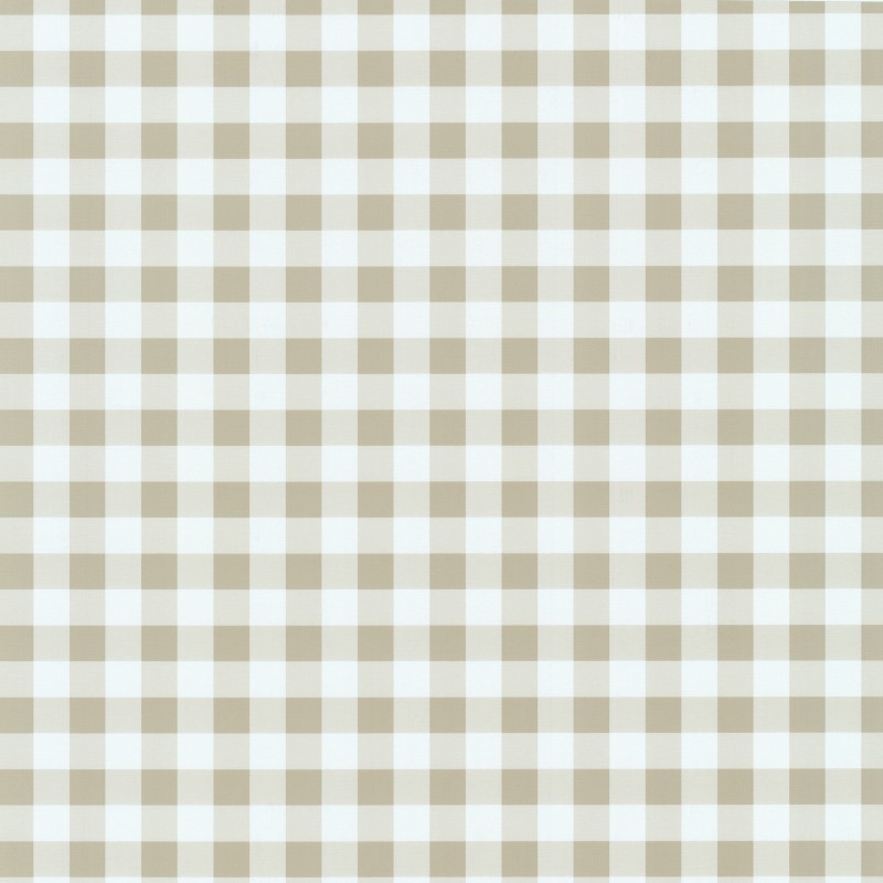 Home Playground Beige Gingham Check Wallpaper By P S International