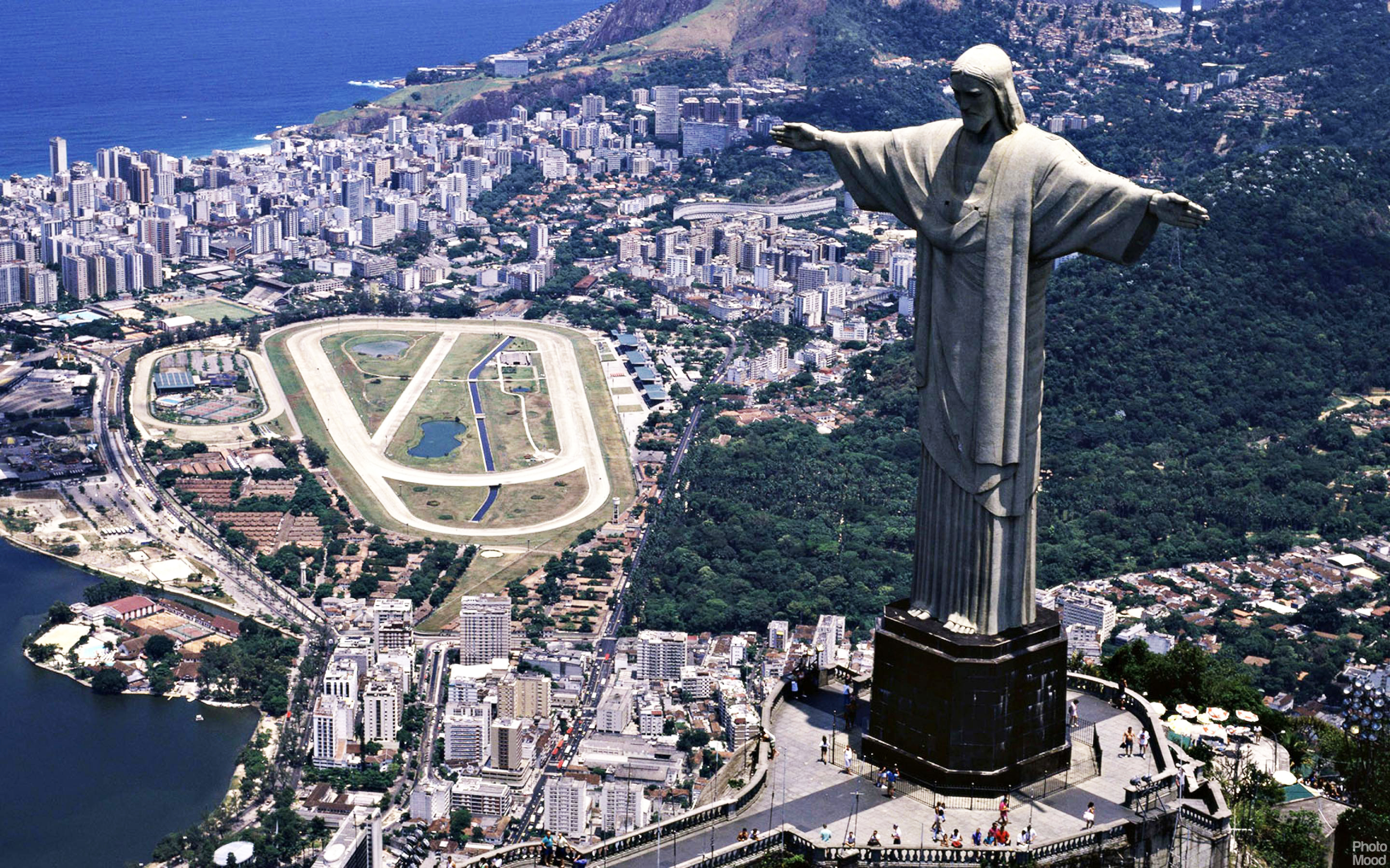 Wallpaper Statue Of Jesus Christ The Redeemer Rio De Janeiro Brazil
