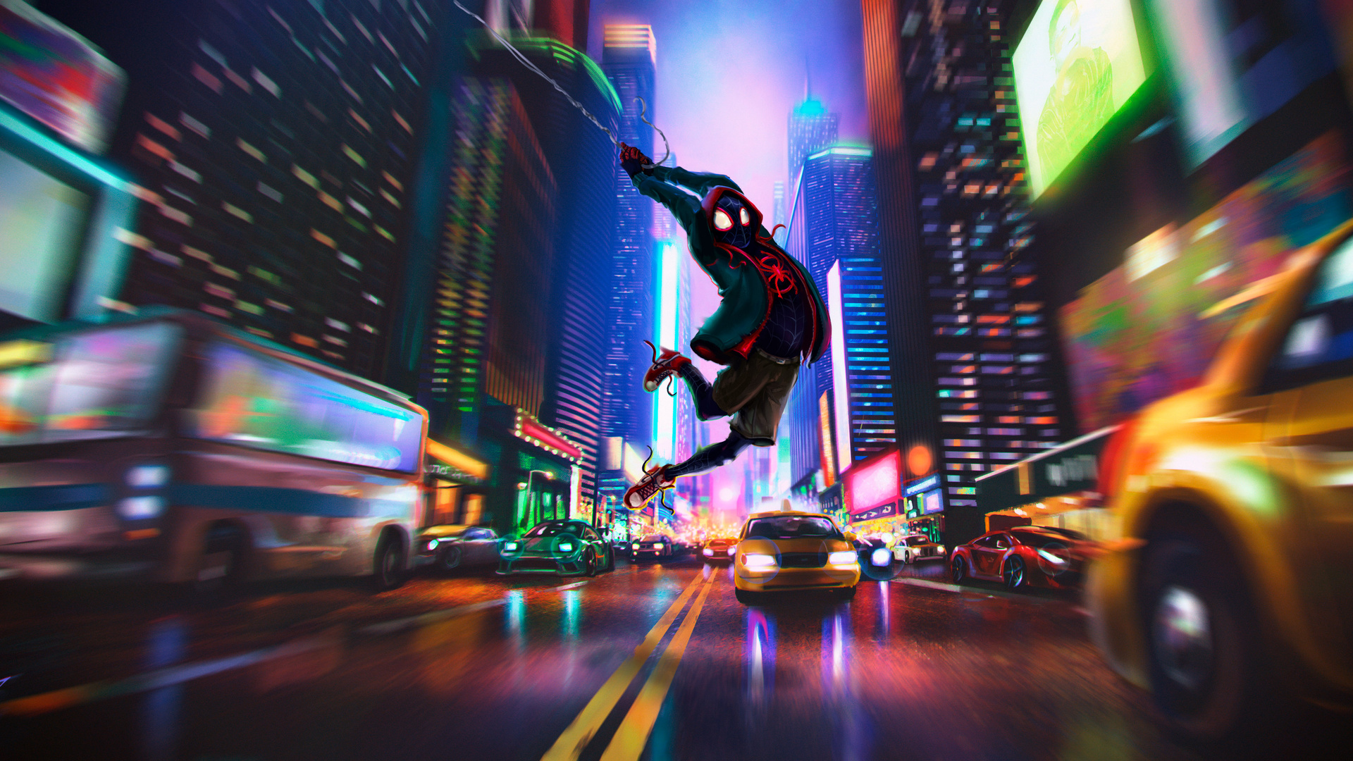 Spider Man In Verse Laptop Full HD 1080p 4k Wallpaper