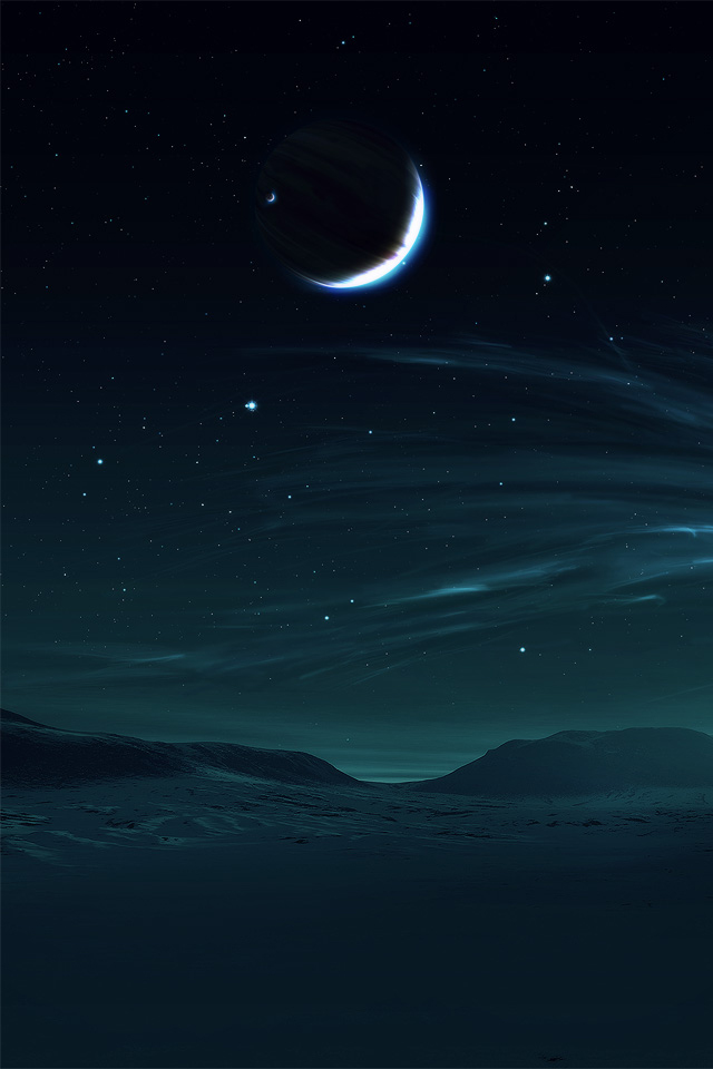 Moon And Sea iPhone Wallpaper Mobile Phone HD