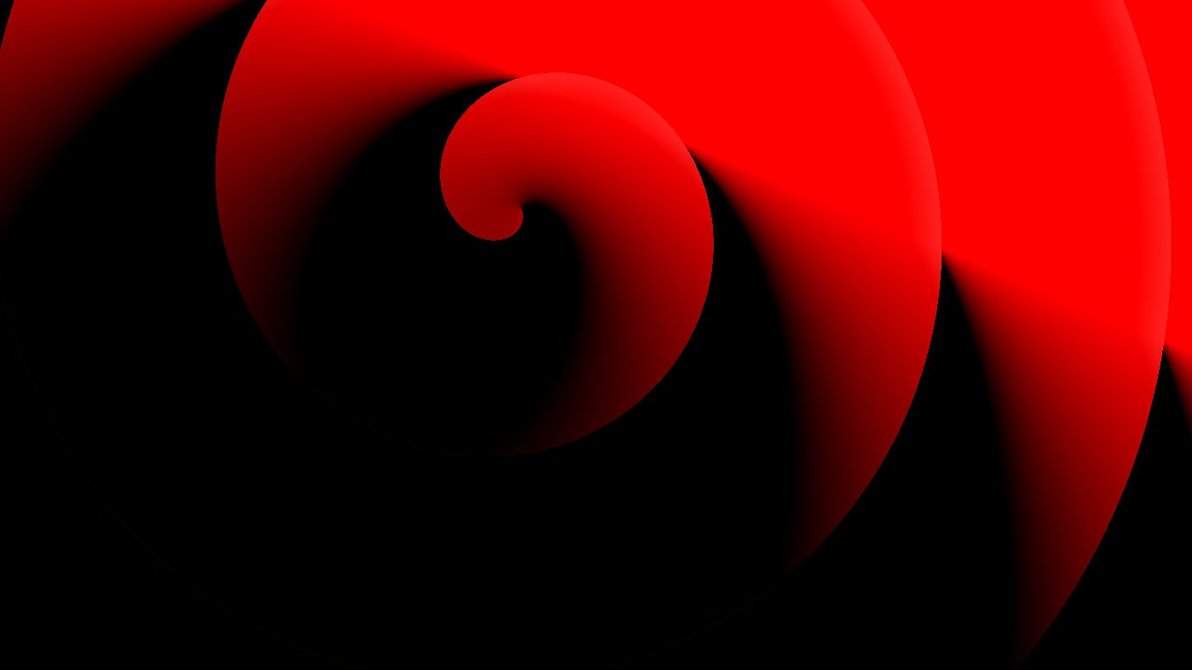 Fiery Red Black Circles Wallpaper And White