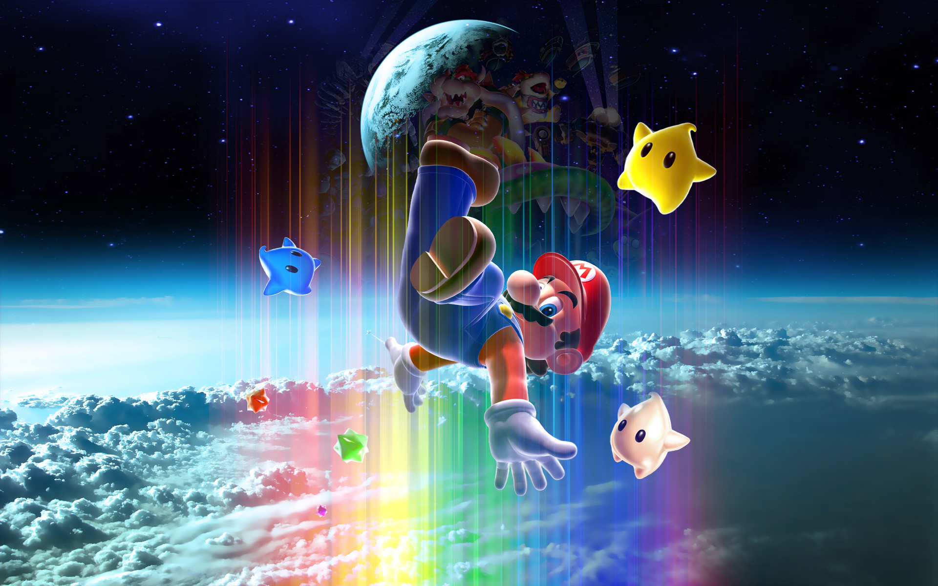Desktop Wii Wallpaper Of Super Mario Galaxy Kart And Donkey