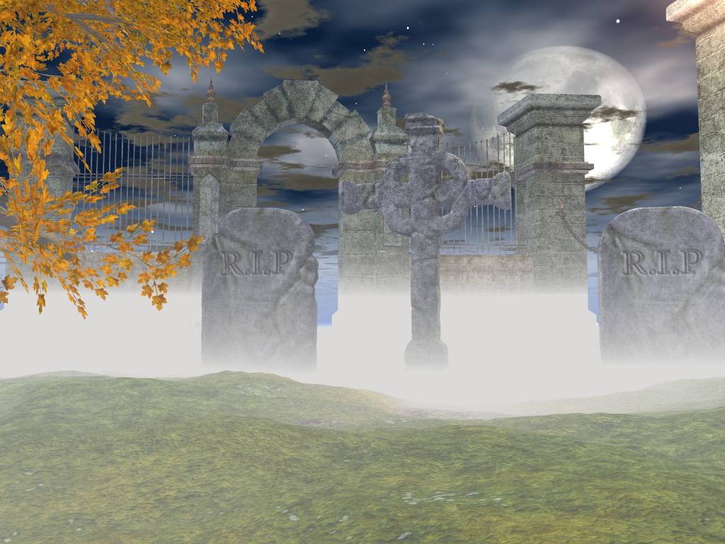 Graveyard Background For Powerpoint Miscellaneous Ppt