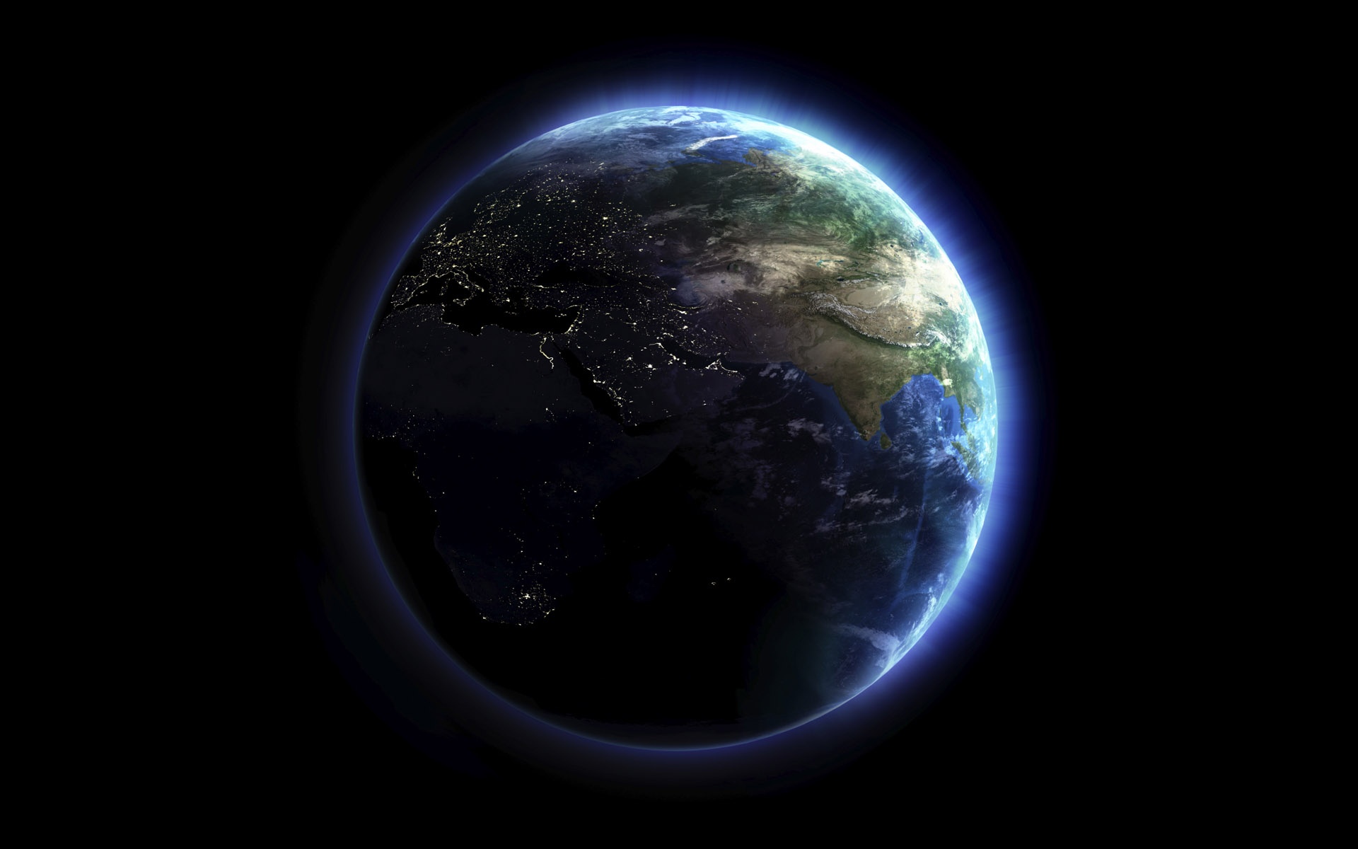 Earth From Space Widescreen Wallpaper