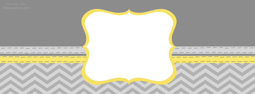 Yellow And Gray Chevron Background facebook timeline banners 851x315