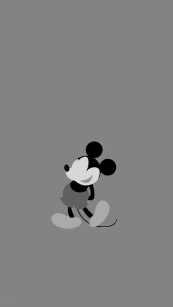 White Mickey Mouse Wallpaper