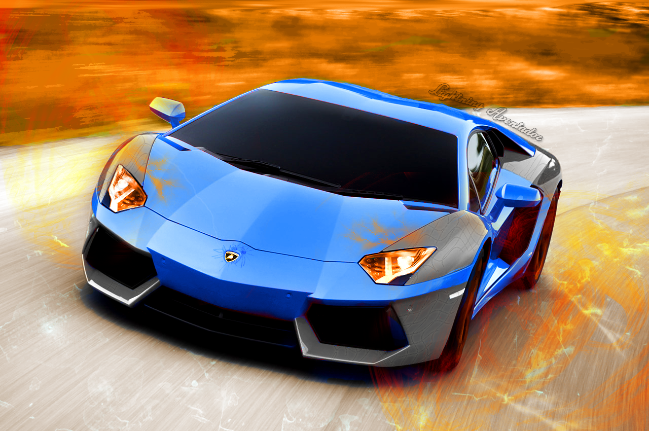 Free download Lamborghini Aventador Sky Blu HD Wallpaper Background