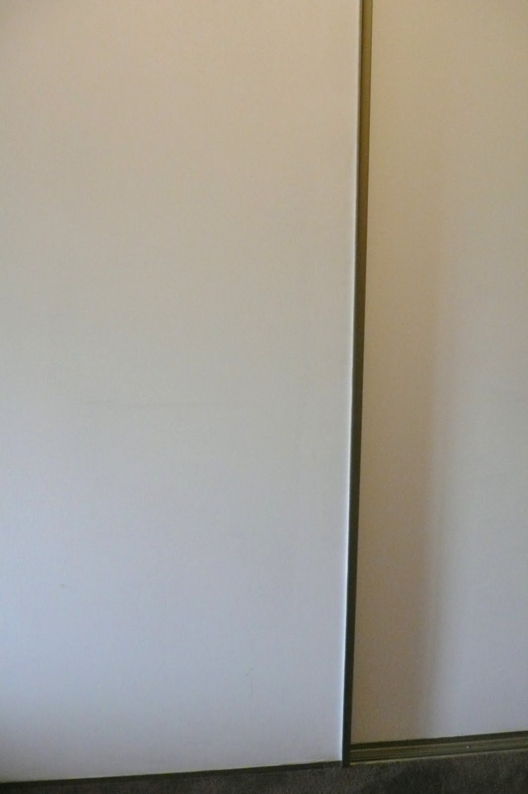 Decorating Project Wallpaper Covered Flat Panel Sliding Closet Doors