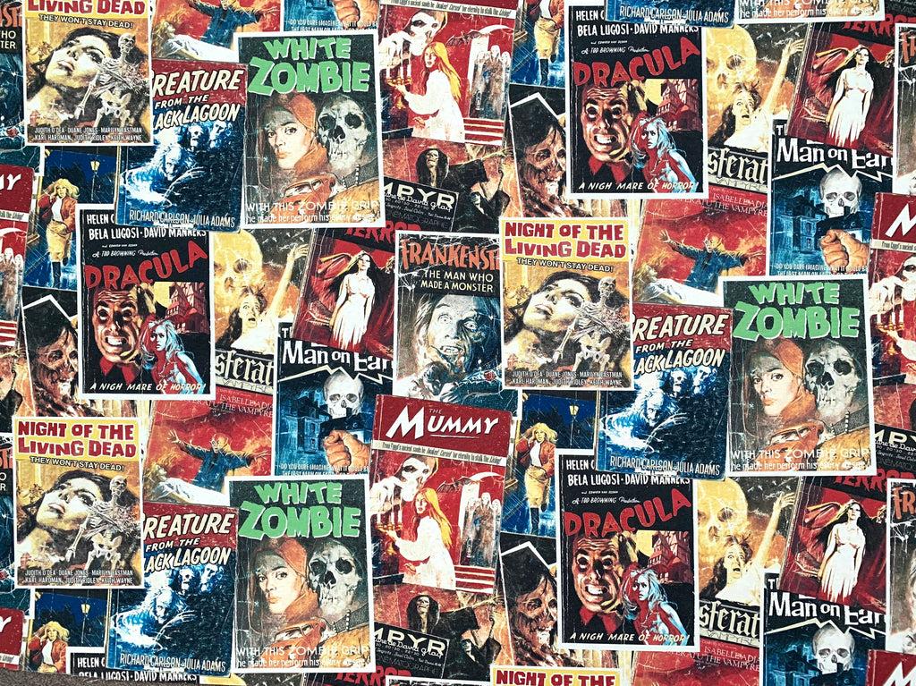 Horror Movie Poster Fabric Vintage High Street