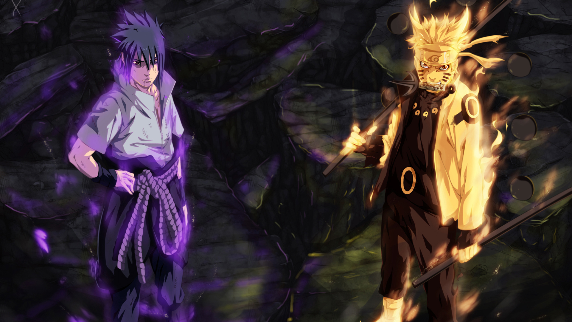 Sasuke Uchiha Sharingan And Rinnegan Eyes Naruto Uzumaki Sage Of