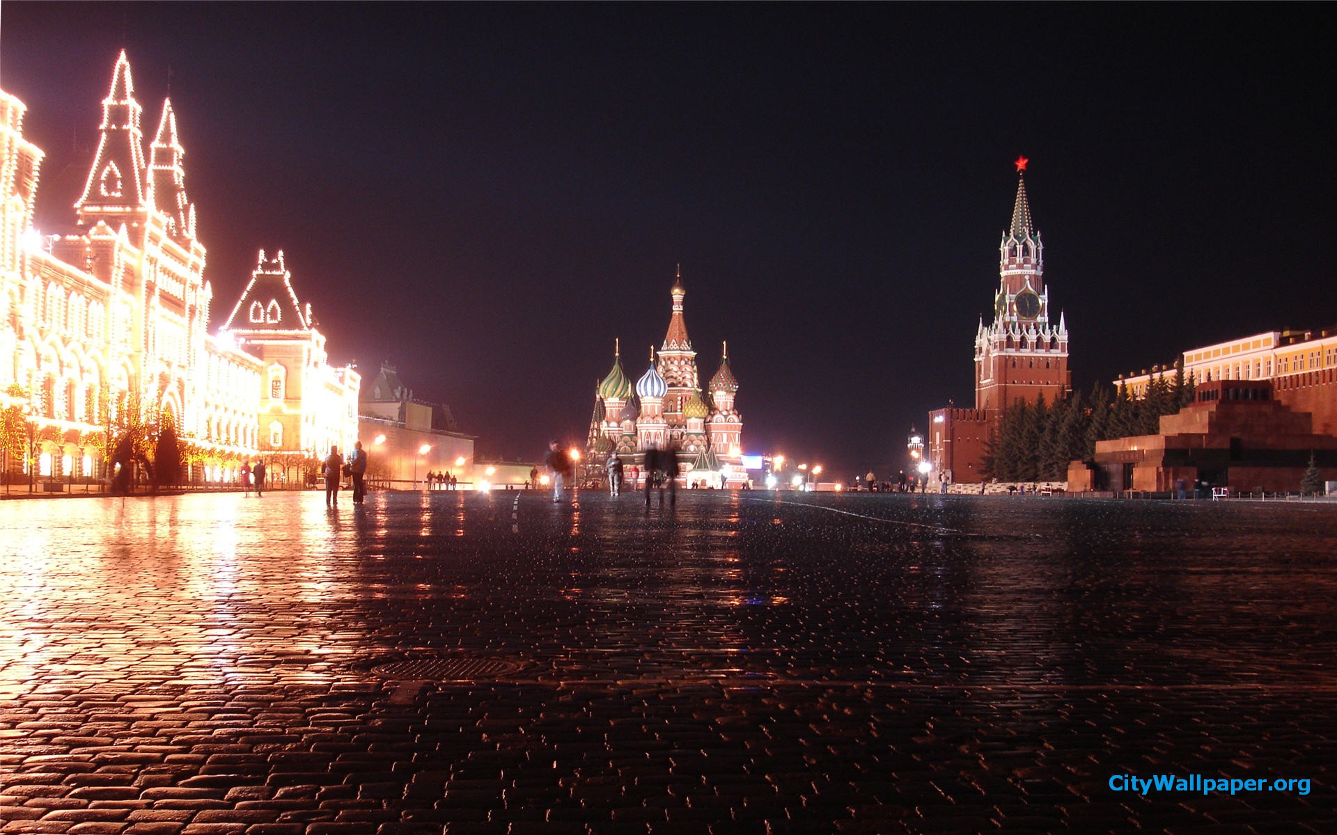 Moscow Red Square Top Background Beautiful