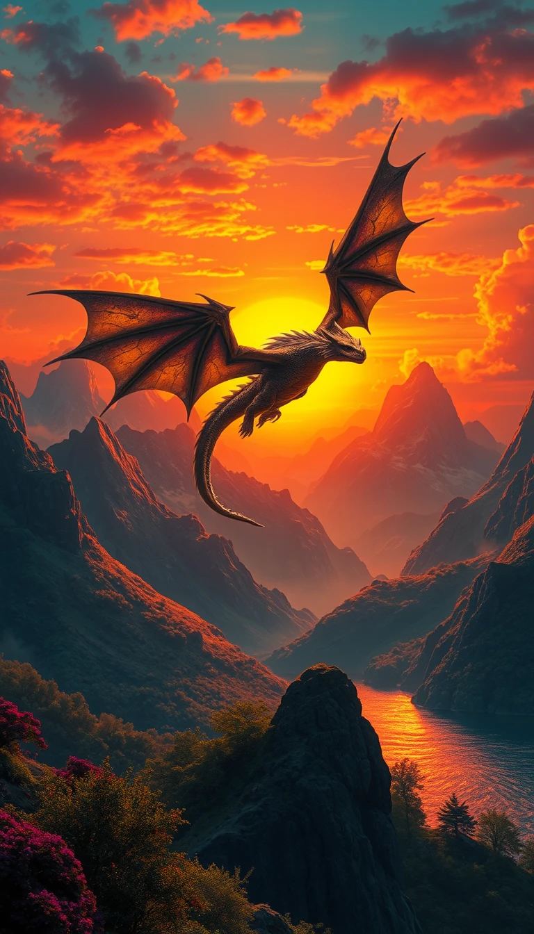 Awesome Dragon Background