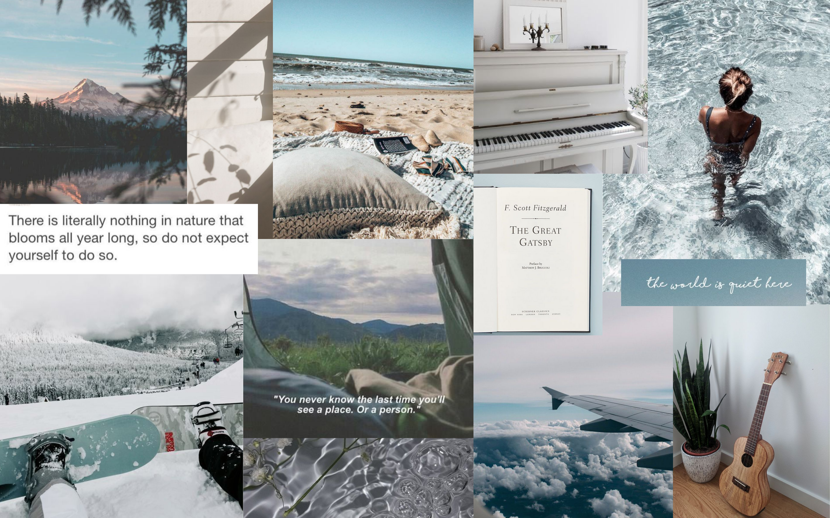 Macbook Screensaver Collage Wallpaper Aesthetic
