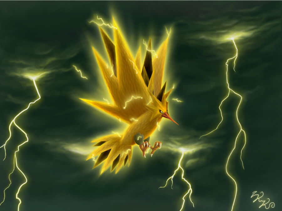 Zapdos Lord Of Thunderstorms By Raykins