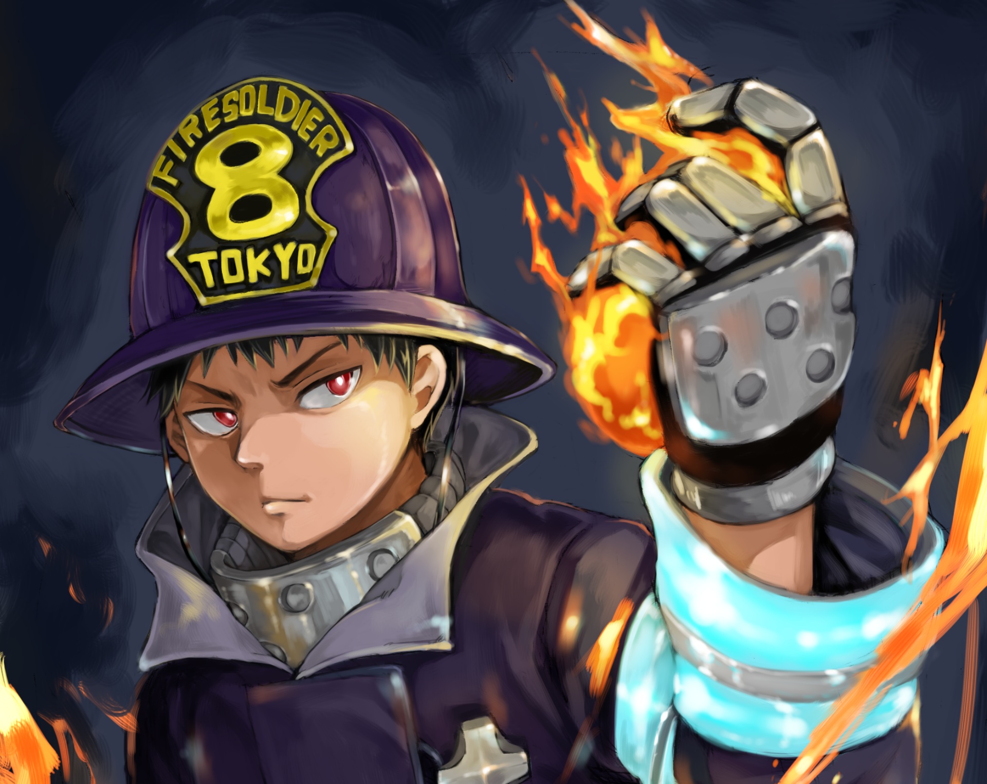 Shinra Kusakabe Anime Fire Force HD Wallpaper By