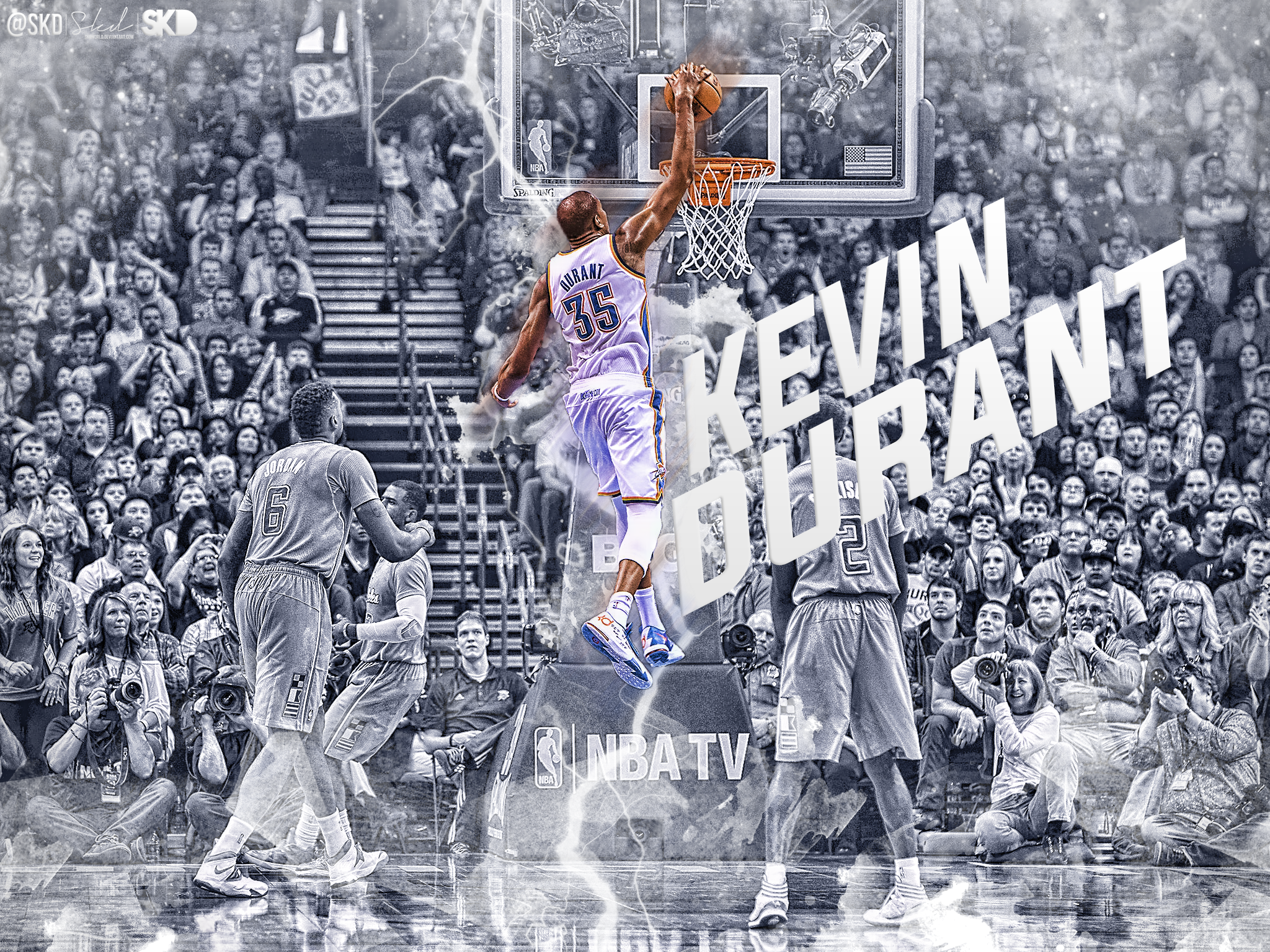 Kevin Durant Cold Dunk Wallpaper By Skdworld