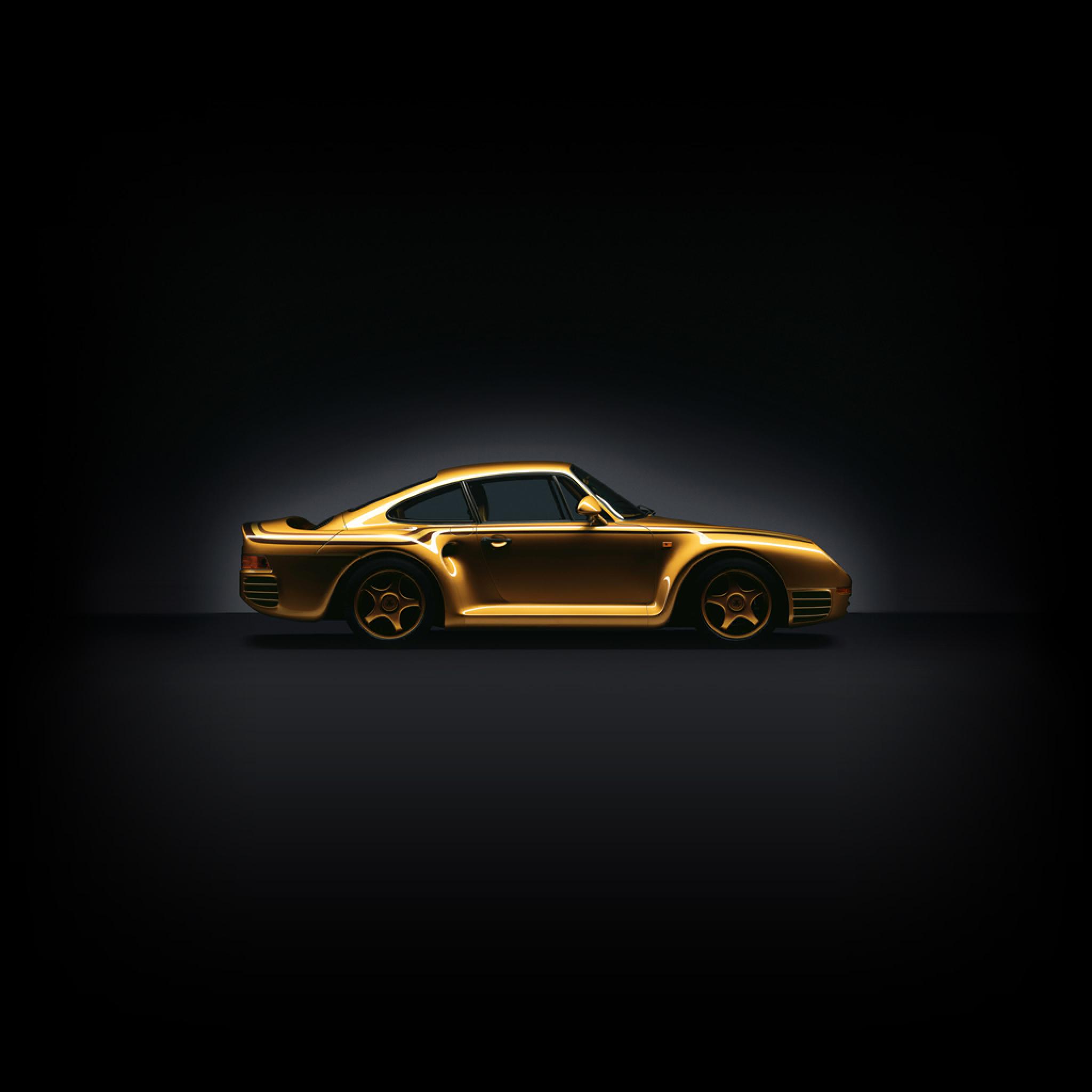 Cars Porsche Exclusive Gold Plated iPad iPhone HD