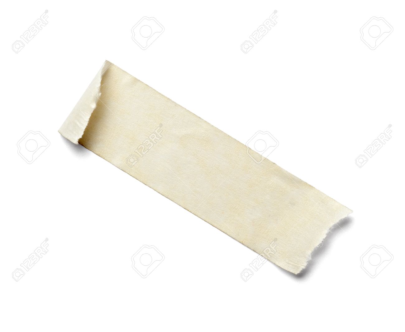 Close Up Of An Adhesive Tape On White Background With Clipping
