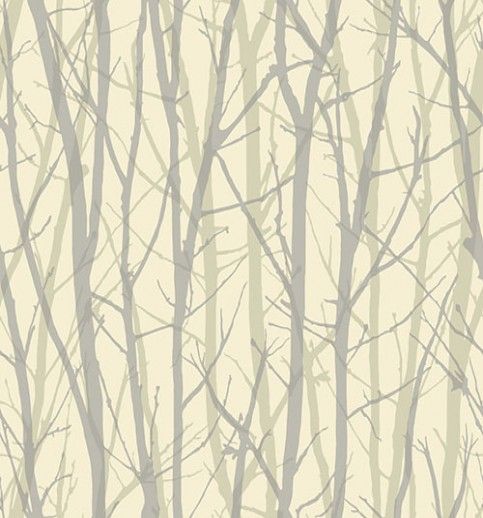 Tree Silhouette Wallpaper Family Room Shand Kydd