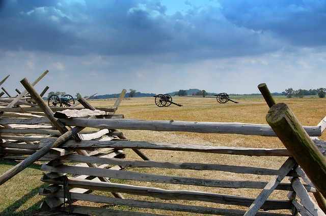 Gettysburg Pennsylvania Battlefield Cannon Public Domain Pictures