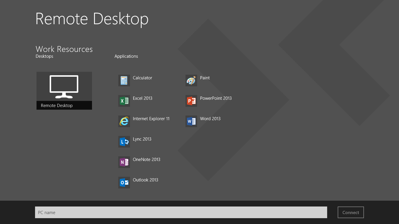 The Remote Desktop Taps Apps On Devices Like Surface Rt But Es At A