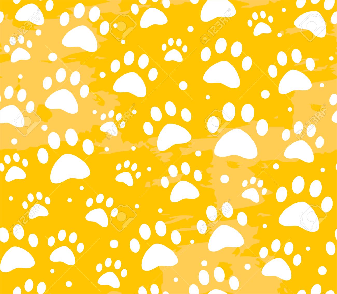 Cat Or Dog Paw Seamless Patterns Backgrounds For Pet Shop 1300x1133