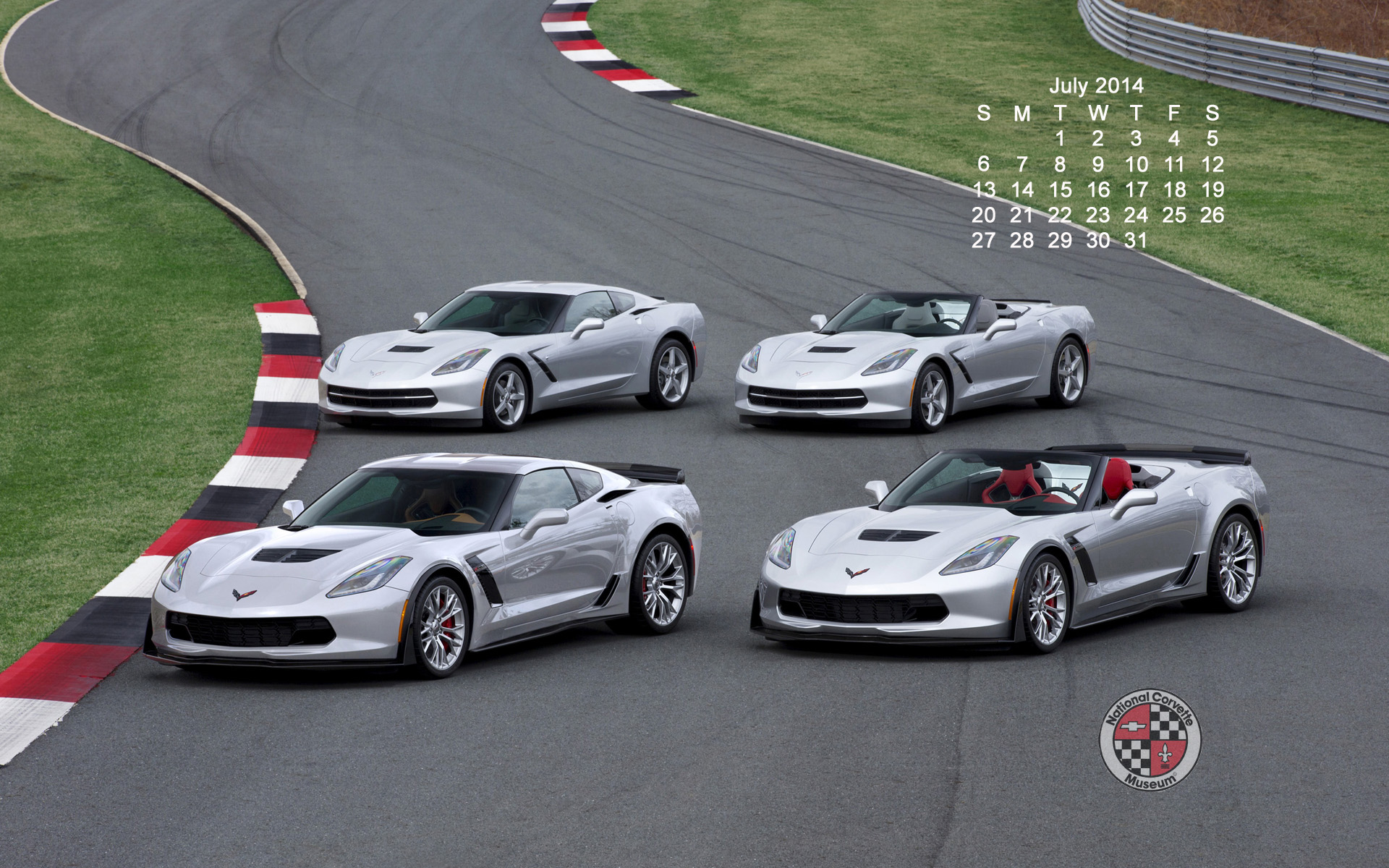 Monthly Calendar More Corvette Wallpaper Image